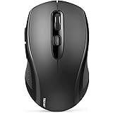 TECKNET Mouse Bluetooth 5.0 e 3.0, 3 Modalità, Mouse Ottico Portatile Wireless 2.4G con Ricevitore USB Nano, 4000 DPI per Lap