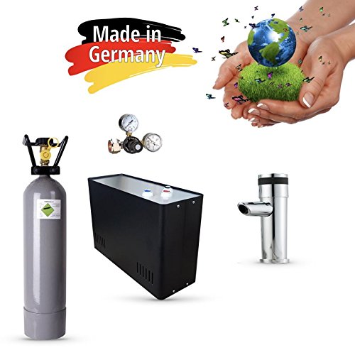 Preisvergleich Produktbild Sprudel aus dem Wasserhahn! Untertisch-Trinkwassersystem - Trinkwassersprudler Sprudel-Lok - NEUHEIT! inkl. 1-Weg-Zusatzarmatur MORA + CO2 Eigentumsflasche 6 kg und Anschluss-Set. Made in Germany