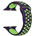 Produktbild gersymi Apple Uhrenarmband 42/38 mm, Sport Silikon Ersatz Band mit verstellbare Schnalle und Quick Release Strap für Apple Watch iWatch Series 1/2 Edition, 42mm-M/L