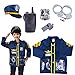 Produktbild PHYNEDI Kinderkostüm Polizei, Polizist Rollenspiel Kinder, Jungen Einsatzkommando Set mit Handschellen,Polizei Helm,Walkie Talkie usw.