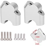 JFG RACING Motorrad-Lenkererhöhungen aus Aluminium für Lenkererhöhungen – erhöht 45 mm – für h.o.n.d.a CRF1000L Africa Twin A