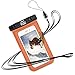 Produktbild YOSH Wasserdichte Handyhülle Schwimmen Schnorcheln Tauchen Wassersport, für iPhone X/8/7/6/6s Plus für Samsung S9/S8/S7/S6/S5/A5 bis zu 6 Zoll (orange)