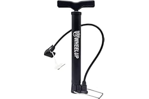 Letton Bike Pump for All Bikes, Bike Floor Pump 120 PSI with Presta & Schrader Valves, Bicycle Tire Inflator Bike Air Pump Universal Bike Tyre Pump with Ball Needles for Basketball, Inflatable Toys