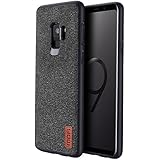 Samsung S9 Hülle, Mofi Samsung S9 Handytasche, Business Luxus Stoßfest zurück Soft Silikon Bumper Antiknock Schutzhülle für Samsung Galaxy S9 - Schwarz