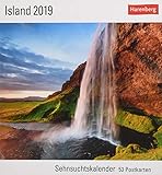 Island - Kalender 2019: Sehnsuchtskalender, 53 Postkarten by 