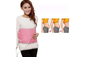 WLXW Slimming Massage Belt, Electric Vibration Sauna Belt with 4 Motors Weight Loss Automatic Timing Far Infrared Heating Fat Burner for Women & Men