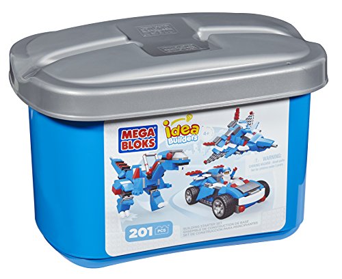 Idea Builders - Caja de Bloques de construcción, 201 Piezas (Mega Brands 82100)