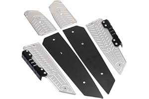 HEIGOAL Pièces de pédale de moto modifiées pour Honda Forza 350, 300, 250 et 125 2017-2022 Argenté