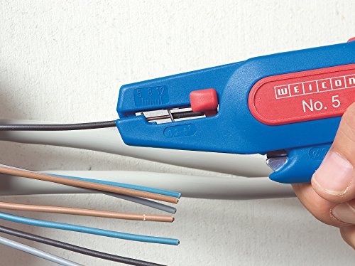 Voltman Abisolierzange No.5 blau/rot, Blister - 2