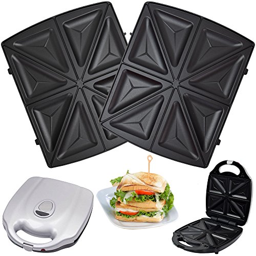 1 Satz Sandwichplatten passend für Syntrox Chef Maker ZN-2000W und Efbe Schott Zaubernuss ZN 800 XXL