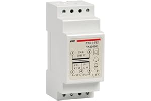 VEMER VN310900 Model TMD 10/12 DIN-Rail mounting Safety Transformer for discontinuous Service 230/4-8-12V