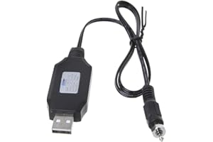 KERDEJAR Rc Voiture USB à Bougie de préchauffage câble de Charge, Bougie de préchauffage démarreur allumeur Batterie Chargeur Adaptateur câble pour RC Voitures Jouets