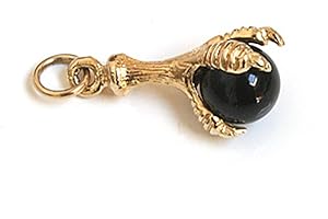 Peninsula Jewellery 9ct Gold Black Onyx ball and Claw charm Pendant