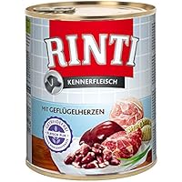 Rinti Kennerfleisch mit Geflügelherzen, 12er Pack (12 x 800 g)