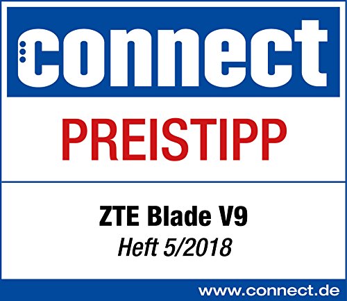 ZTE Blade V9 Smartphone (14,5cm (5,7 Zoll) Display, 32 GB interner Speicher, Android) Schwarz
