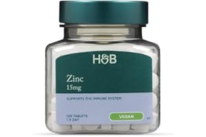 Holland & Barrett Zinc 15mg 120 Tablets