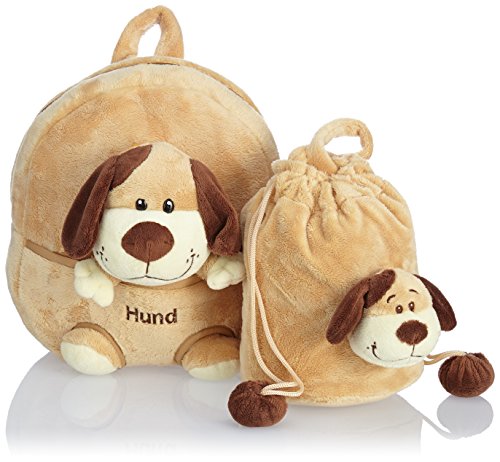 Preisvergleich Produktbild HAUPTSTADTKOFFER Kinder-Rucksack Kinderrucksack 4.5 Liter Braun HKK-2360-Hund