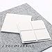 Produktbild QINCH Kitchen Pads mit extra dicken Beinen Selbstklebender Mute Chair Hocker Bank Mat Rutschfeste Schreibtisch Beinauflage Tragen Tischfuß Schreibtisch Eckkissen Weißes Quadrat 3,8 cm 24 Tabletten
