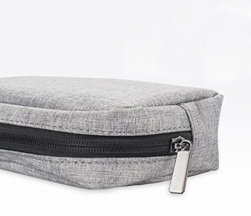 Jukkarri® Elektronikzubehör-Reisekasten für Energy-Banks, USB Drive Shuttle, Kabel Zubehör Tasche Organizer Power Bank Fall, Electronics Zubehör Travel Gear Organisieren Fall, Kabel Management Festplatte Tasche - 6