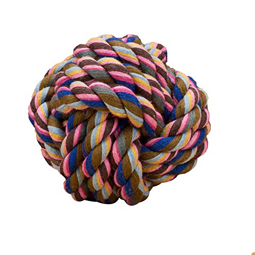 Pet-Puppy-Dogs-Knots-Strengthen-Teeth-Rope-Cottons-Chews-Toy-Ball-Play-For-Fun-Small