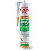 Soma Fix SE280 Genel Ama&ccedil;lı Silikon 280ml - Şeffaf Silikon - Mutfak, Banyo ve Genel Sızdırmazlık İ&ccedil;in Y&uuml;ksek Yapışma Performa