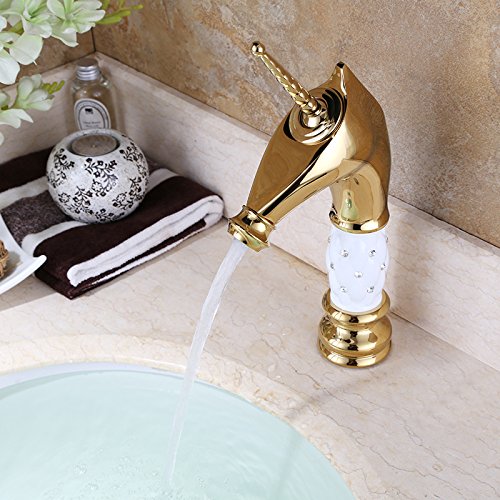 Homelody - Nostalgische Waschtisch-Einhebelarmatur, ohne Ablauf