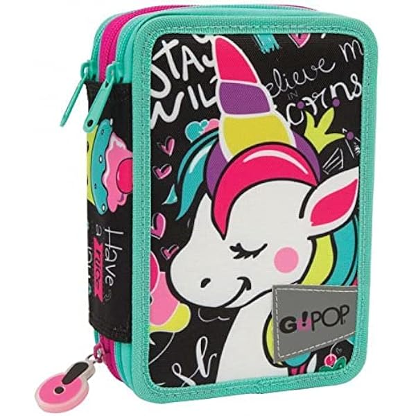 GoPop 21 Miss Unicorn Astuccio Triplo, Giochi Preziosi, Multicolore :  Amazon.it: Cancelleria e prodotti per ufficio