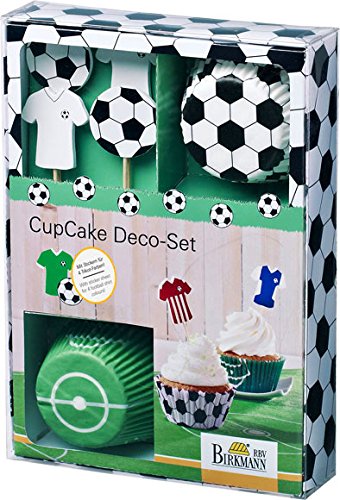 CupCake Deko-Set "FUSSBALL" (40-tlg.)