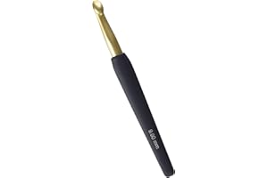 KnitPro - Alluminio Softgrip Gold & Black (9,00 mm) Uncinetto - 1 unità