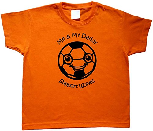 Hat-Trick Designs - Wolverhampton Wanderers Football Baby Children's T-Shirt Top-0-6m-Orange-Me & My-Unisex Gift