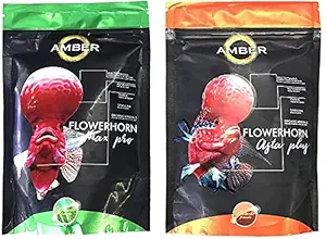 Taiyo Amber Max Pro/Asta Plus Flowerhorn Fish Food, 100 g (Pack of 2) - CENTRAL FISH AQUARIUM