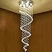 Produktbild Saint Mossi® Moderner LED Kronleuchter mit Kristalltropfen Unterputzgehäuse Spiral-Design Deckenleuchte Wohnzimmerlampe Küchenleuchte Schlafzimmerleuchte Innenleuchte