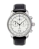 Zeppelin Herrenuhr Chronograph Quarz mit Lederarmband – 76901