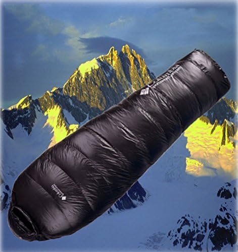 Hemaodi Black Outdoor Camping Ultra-light Waterproof Warm Down Sleeping Bag ( Weight : 1200g )