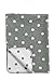 Produktbild Meyco 1541052 Babydecke/Kuscheldecke Classic Basic, 100 x 150 cm, grau/weiß mit Punkten