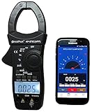 Digitale Stromzange für Gleichstrom & Wechselstrom - Gleichspannung, Wechselspannung, Widerstand, Kapazität, Frequenz, Diodentest, Durchgangstest, Temperatur