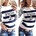 Women's Round Collar Sweater Pullover Top Hoody Sweatshirt