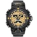 Produktbild Herren Digital Sports Watch LED-Bildschirm Große Gesicht Militäruhren und Wasserdicht Lässig Leuchtenden Stoppuhr Alarm Einfache Armee Watch - 6 Farben (Color : Gold)