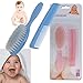 BABY BOY GIRL KIDS GENTLE SOFT HAIR BRUSH COMB SET NEWBORN TODDLERS BLUE