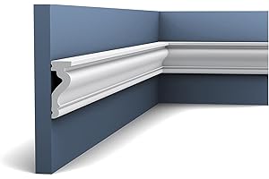 Encadrement de porte Orac Decor DX174-2300 LUXXUS Encadrement de porte Plinthe Cimaise design intemporel classique blanc 2,3m