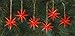 Produktbild Christbaumschmuck, rot - kleine Weihnachtssterne, 6-teilig