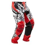 Tenn Mens Rage MX/DH/BMX Off Road Race Cycling Pants - Red - XL