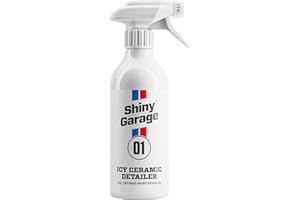 Shiny Garage "Icy Ceramic Detailer Spray" 500 ml - Politura samochodowa - Skuteczny środek do czyszczenia lakieru samochodowego - kompleksowa pielęgnacja lakieru - Detailer Auto - Powłoka hydrofobowa
