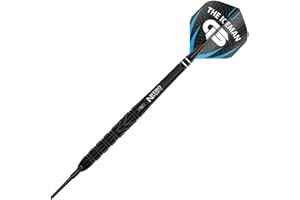 ‎RED DRAGON RED DRAGON Gerwyn Price Back to Black Tungsten Darts Set mit Flights und Schäfte