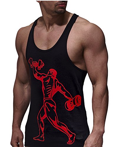 LEIF NELSON GYM Herren Fitness Stringer LN07233-Body-