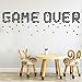 Produktbild WWYJN Interesting Game Over Wall Sticker Removable DIY Wallpaper Vinyl Stickers House Decoration for Kids Room Decor Adesivi Murali White L 20cm X 65cm