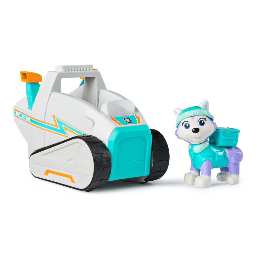 Paw Patrol Patrulla Canina Everest y Moto de Nieve 15cm Juguete +3 años | Moto de nieve de 15 cm y figura Everest para recrear las aventuras de Patrulla Canina. Para niños desde 3 años.