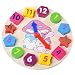 PANNIUZHE Kids Wooden Watch Puzzle Toys Cognitive Digital Clock Digital Block Numbers Shape Sorting Sorter Intelligent Toys for 2 years old