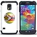 Produktbild STPlus Simbabwe Simbabwe Fußball Ball Flagge Stoßfest Harte + Flexibel Silikon Hülle Tasche Schutzhülle für Samsung Galaxy S5