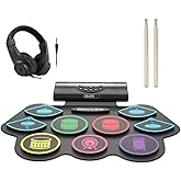 Midex DDX-75 Şarjlı Dijital Davul 9 Ped 2 Ayak Pedalı Bluetooth (Kulaklık &Ccedil;ubuklar Adapt&ouml;r Full Set)